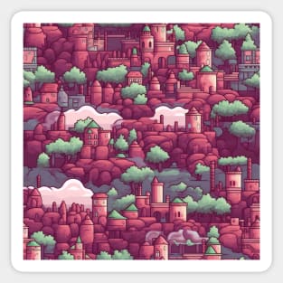 Pixel Art Repeating Pattern Sticker